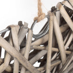 Wicker Full Antique Wash Heart | Small | Gray