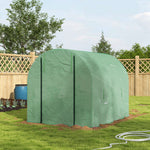 Walk-in Polytunnel Greenhouse 2.5x2m - Green
