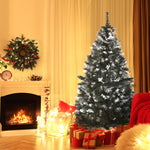 4/5ft Snow-dipped Christmas Tree, Berries Stand | 5ft | Green