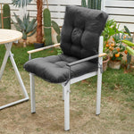 Lawn Chair Cushion Deep Seat For Indoor And Outdoor Furniture | Dark Grey