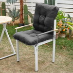 Lawn Chair Cushion Deep Seat For Indoor And Outdoor Furniture | Dark Grey