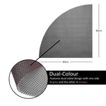 Reversible Shower Mat In Dual-colour- Quadrant Shower | 60cm x 60cm | Brown & Grey