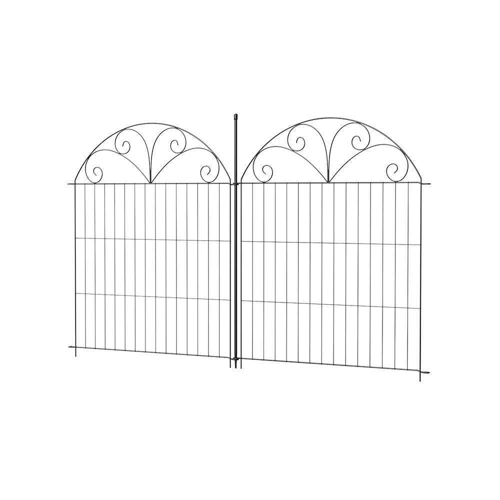 Breeins 10pcs Decorative Metal Garden Fence Panels