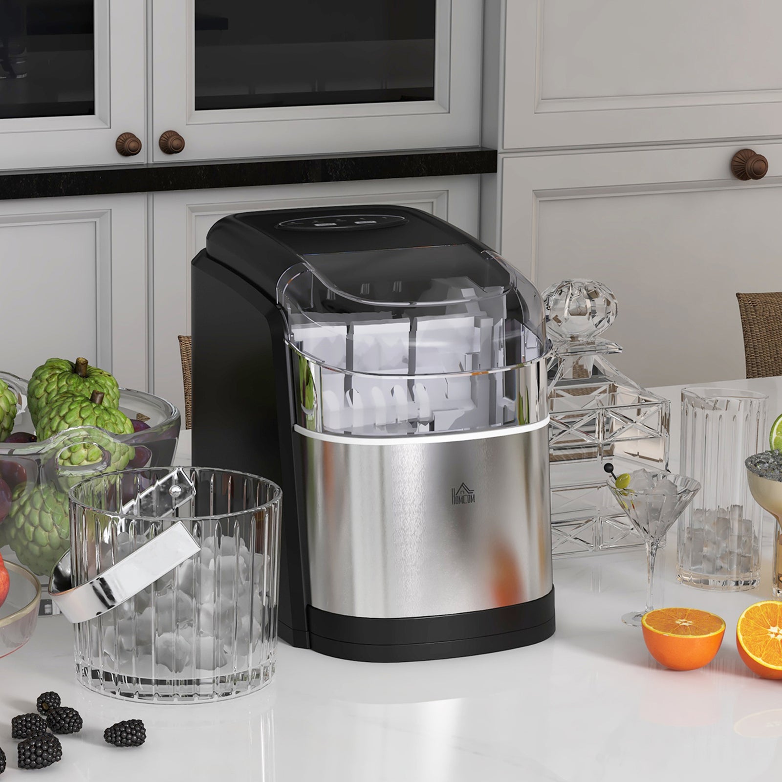 Portable Ice Cube Maker With 2 Cube Sizes