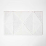 Tufted Geometric Design Bath Mat | 50 x 80cm | White