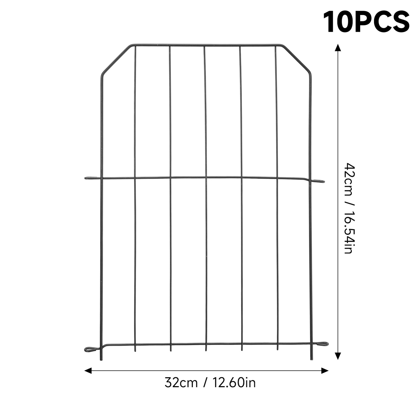 Breeins 10-pack Decorative Metal Garden Fence Panels