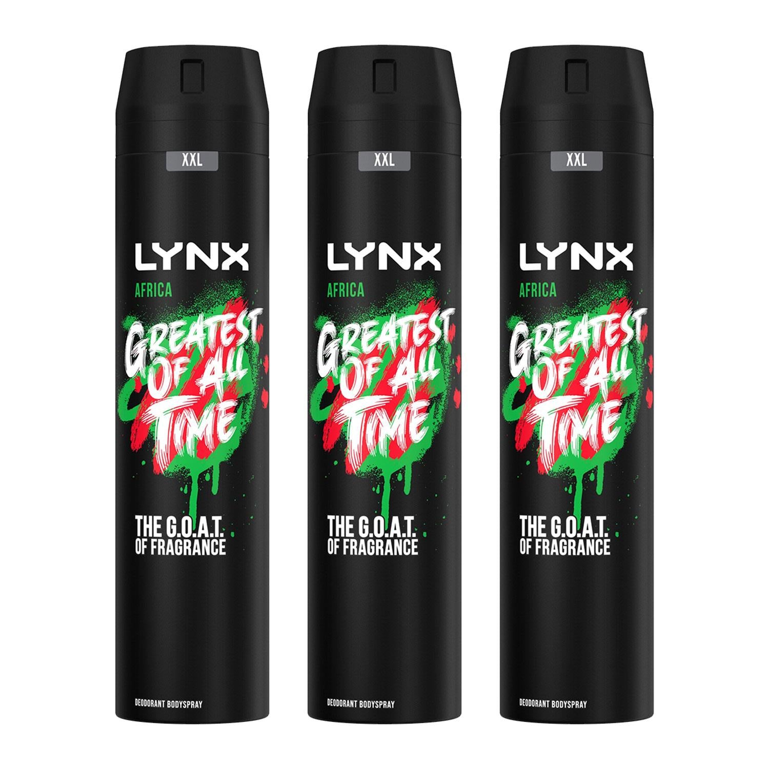 Xxl Africa 48-hour High Definition Fragrance Body Spray Deodorant, 3x 250ml