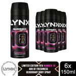 Number 10 Fifa Aerosol Body Spray Deo Citrus & Watermelon Scent 150ml, 6 Pack