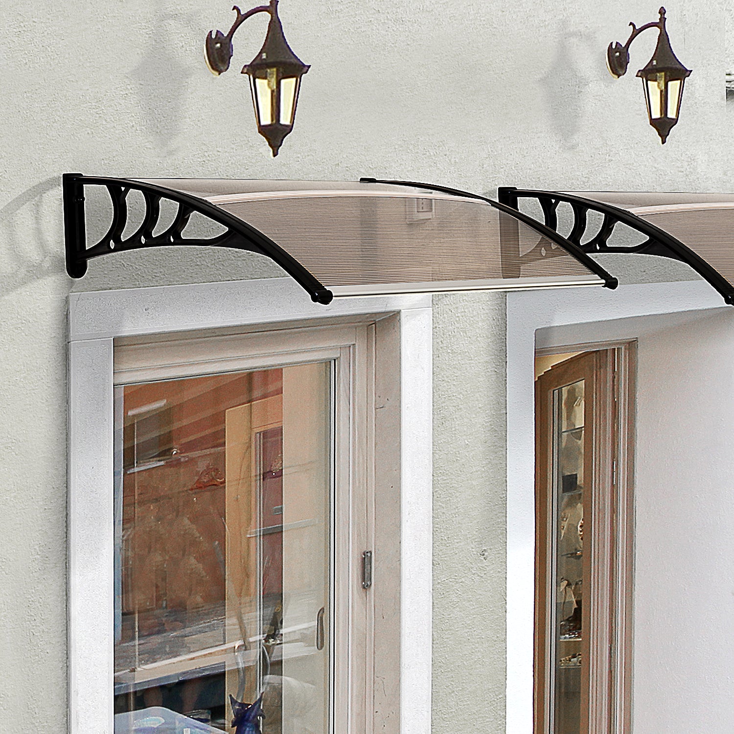 Outdoor Window Door Canopy, Uv Resistant | Medium | Brown