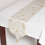 Stag Christmas Table Runner | Gold