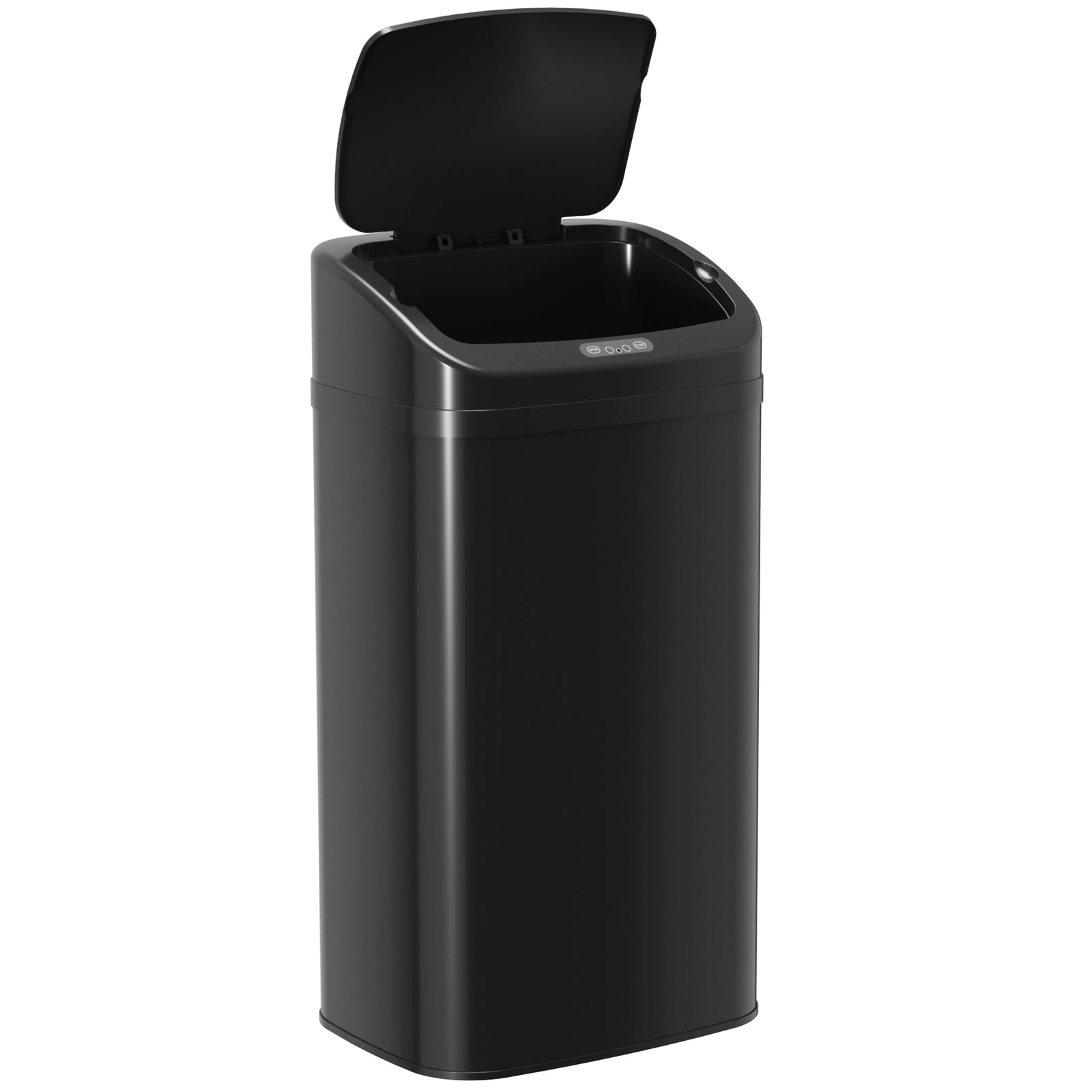 48l Sensor Bin, Stainless Steel Kitchen Bin With Automatic Close | Black