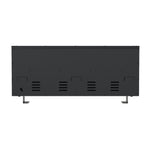 Modern Electric Fireplace – 12 Flame Colors, 6 Brightness Levels, Smart App & Remote Control, High-carbon Steel Housing | Small | Black