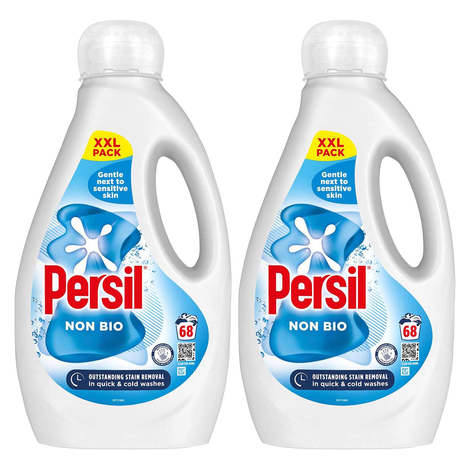 Xxl Washing Liquid Detergent Non-bio Stain Removal 68 Washes 1.836L | Set-of-2