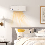 1000w/2000w Wall Downflow Heater 10-49 Degree Temperature | One Size | White