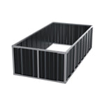 120/160/240cm W X 80cm D X 45cm H Anthracite Grey Raised Garden Bed Galvanized Raised Garden Bed Outdoor Heightened Steel Metal Planter Box | Medium