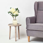 Artificial Peonies In Decorative Pot, 48 Cm Tall | Beige