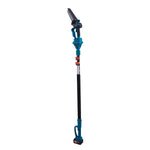 Cordless Telescopic Pole Pruner With Mini Chainsaw And Pruning Shears, 2.5m Extendable Aluminium Pole, Brushless Motor, 20m/s Chain Speed 3000mah Battery For Tree And Branch Trimming