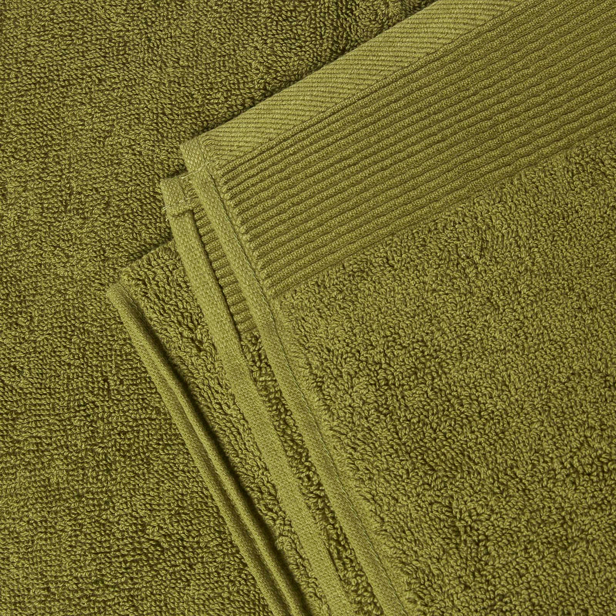 100% Combed Egyptian Cotton 700 Gsm Towels | Face Towel | Moss Green