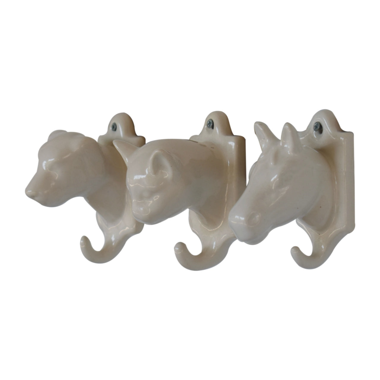 Assorted Animal Wall Hooks Set Of 3