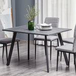 Rectangular Dining Table, Metal Legs, Spacious