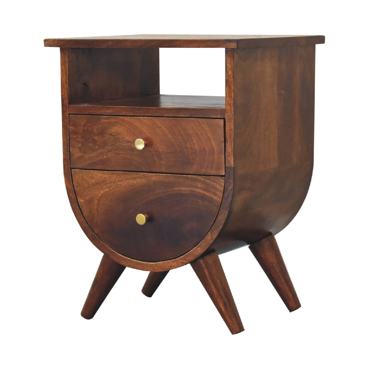 Solid Wood Split Chestnut Bedside