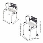 Living and Home Walker With Seat Adjustable Height Stainless Steel Folding Walker For Elderly