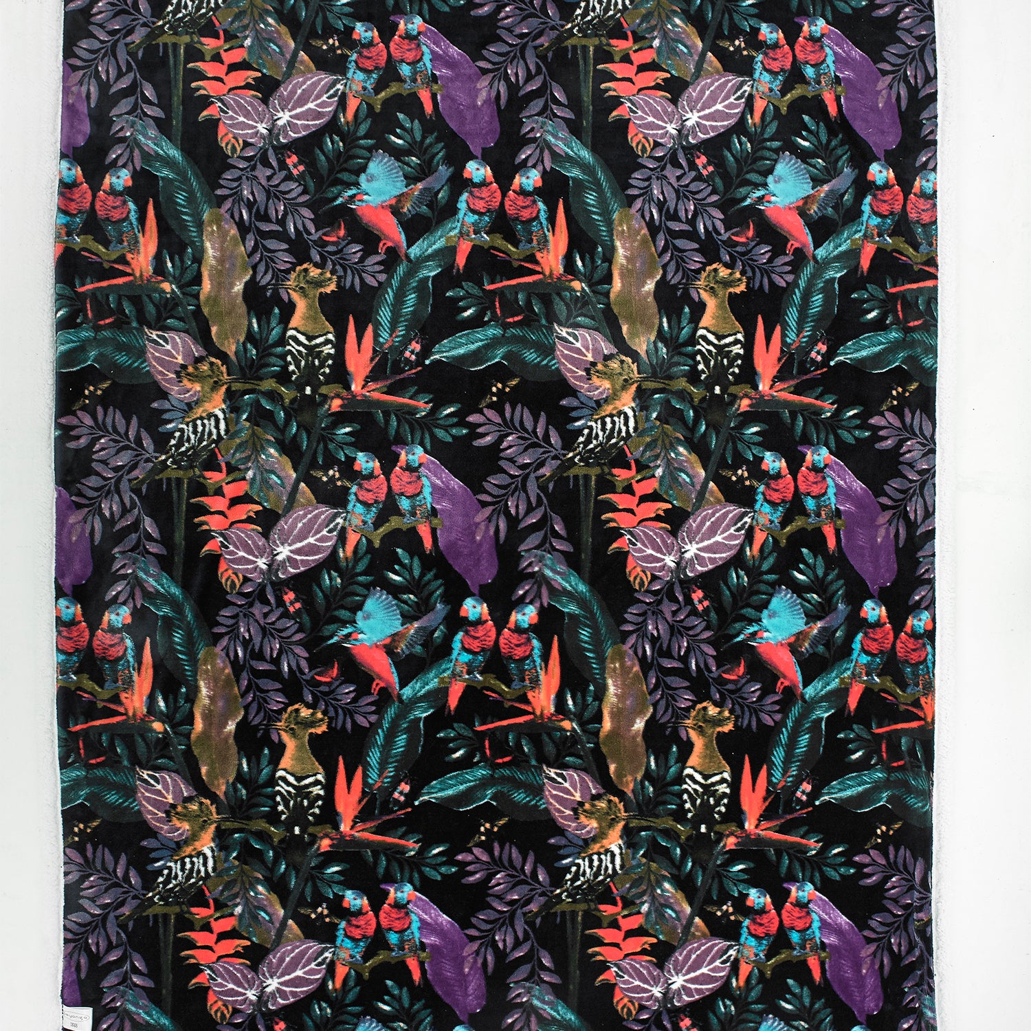 Snuggle Warm Fleece 140x180cm Throw Exotic Birds
