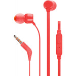 T110 Universal In-ear Headphones With Remote Control | Red