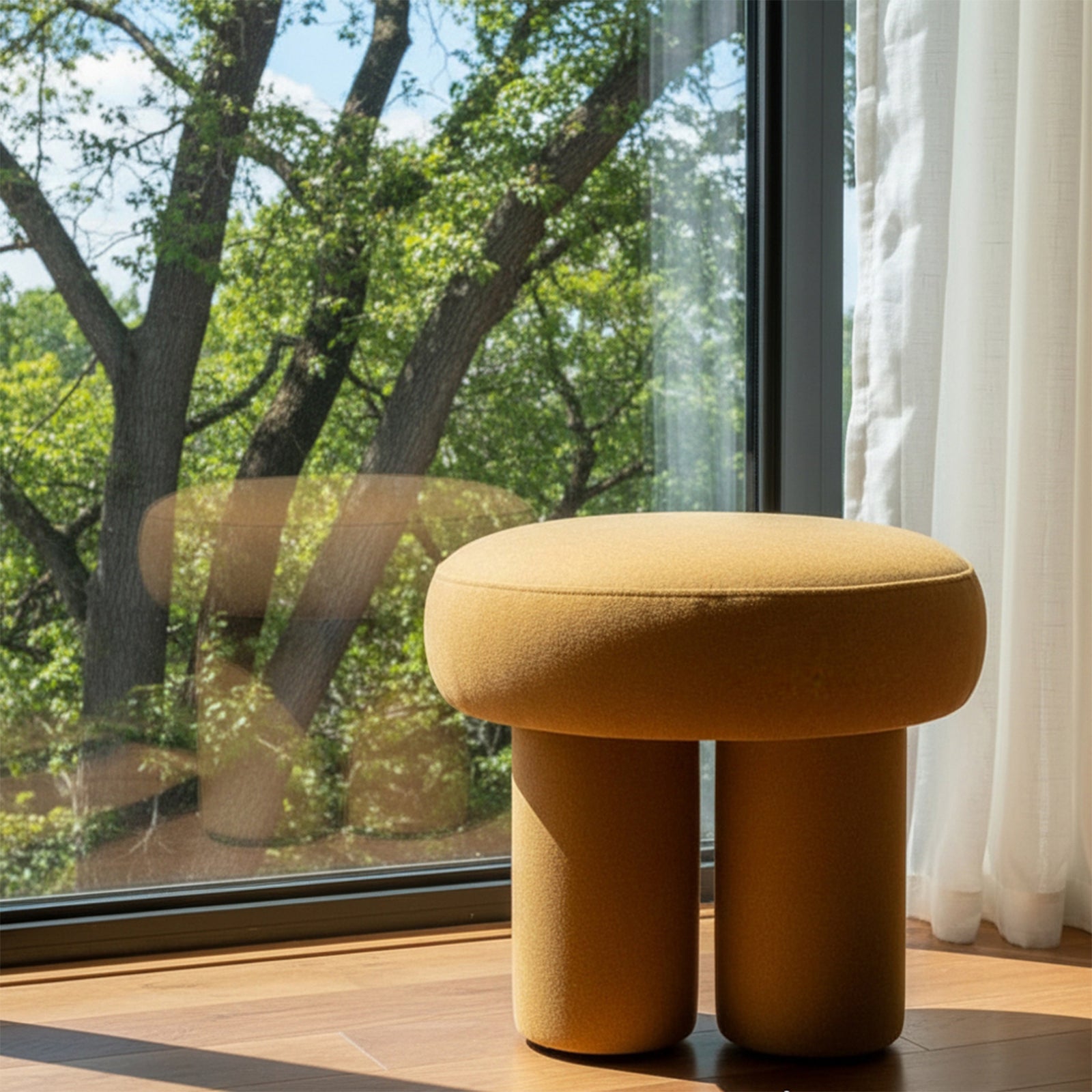 Breeins Modern Upholstered Footstool