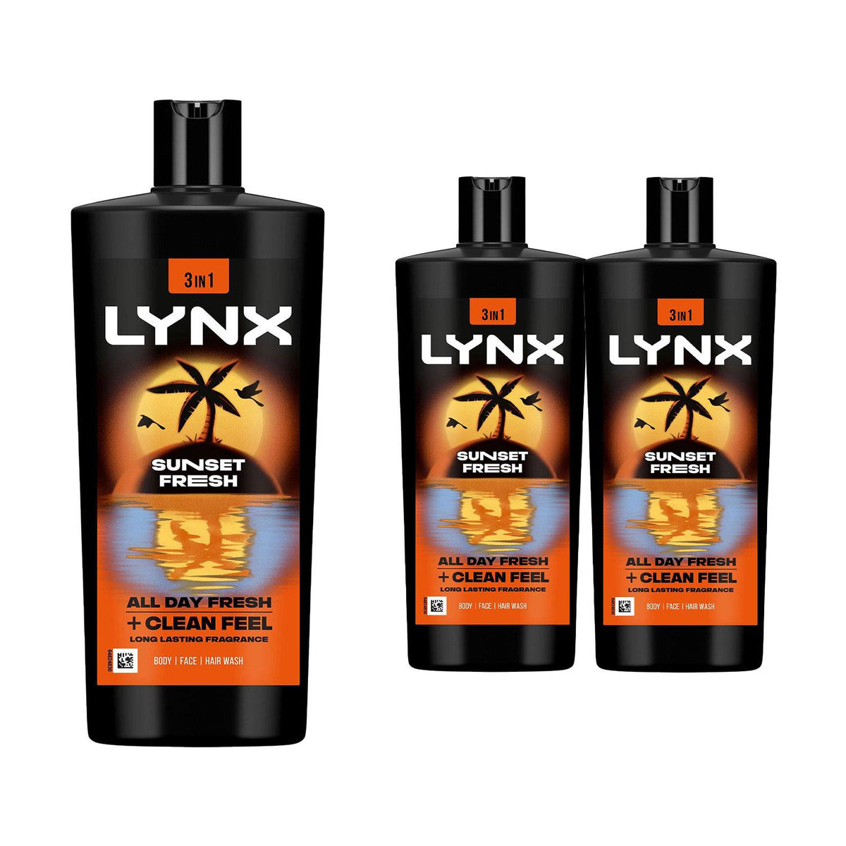 Xxl Body Wash Sunset Fresh 72h Sweat Protection 700ml | Set of 3