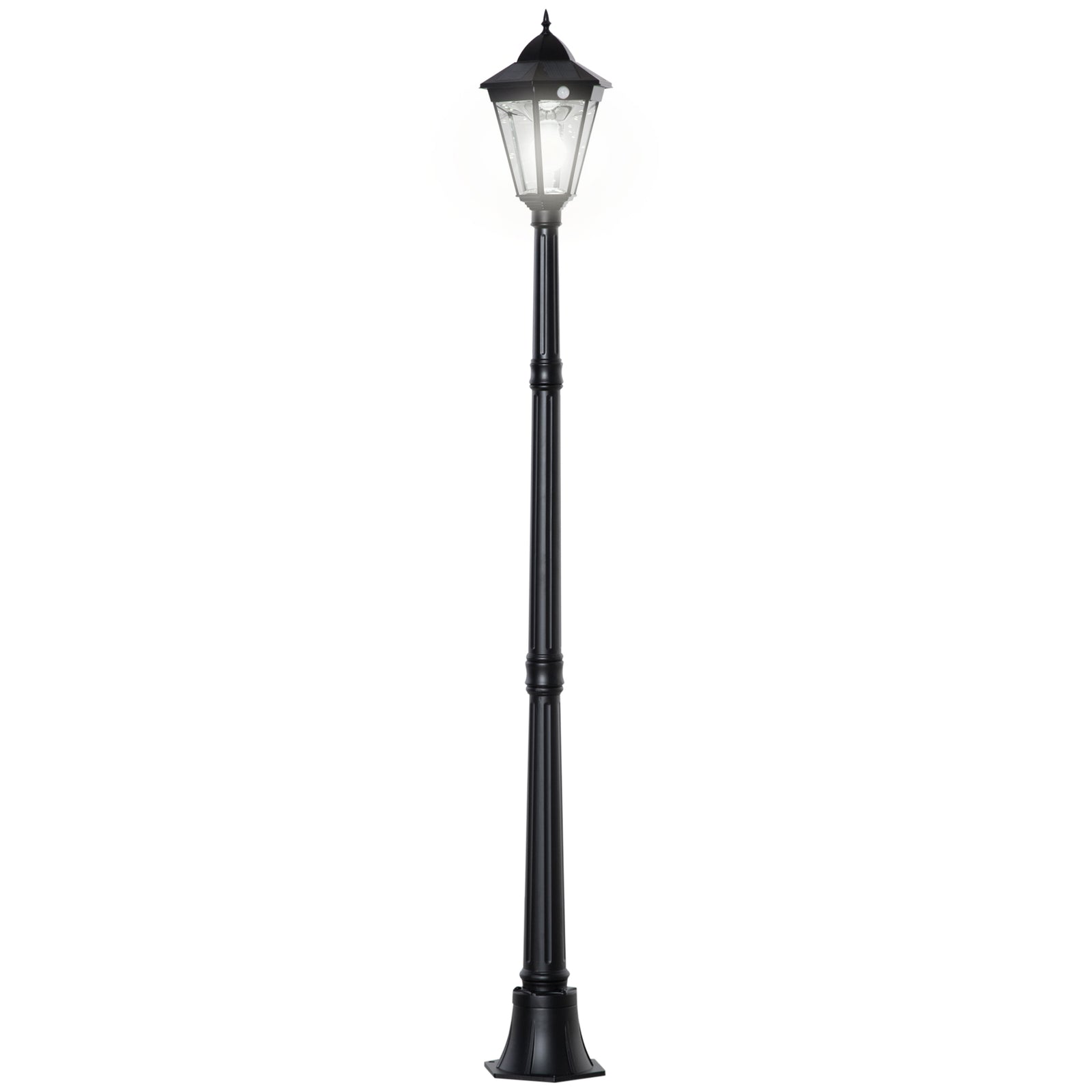 Garden Lamp Post Light Led Solar Powered Lantern Lamp