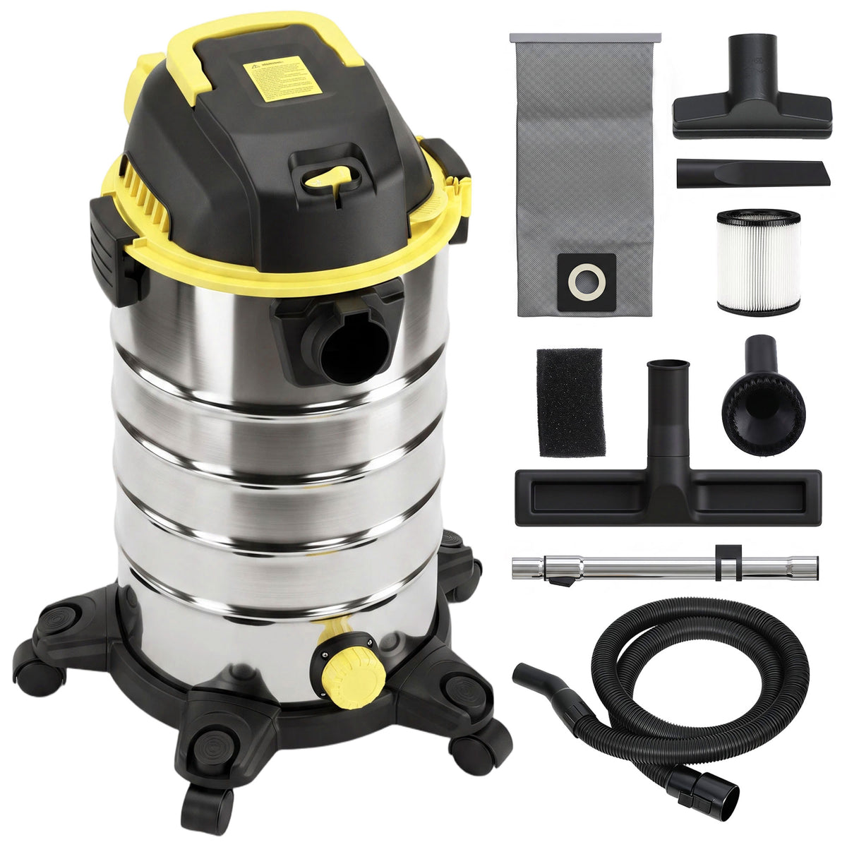 HOMCOM 1400w Vacuum Cleaner With Blowing Mode, Yellow