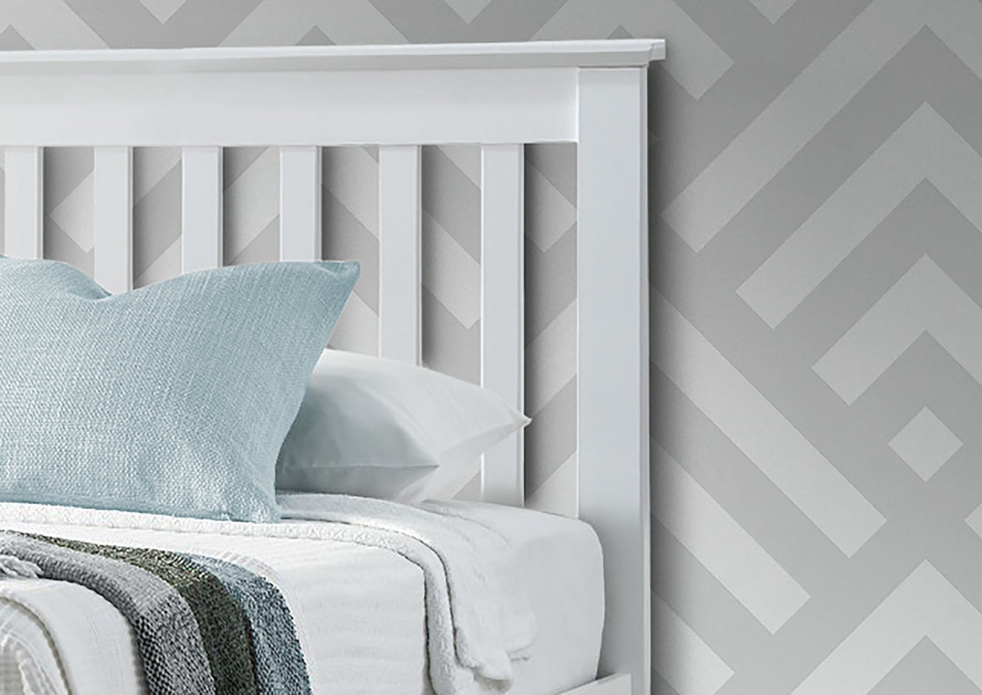 Francis Wooden Ottoman Bed | Single | White