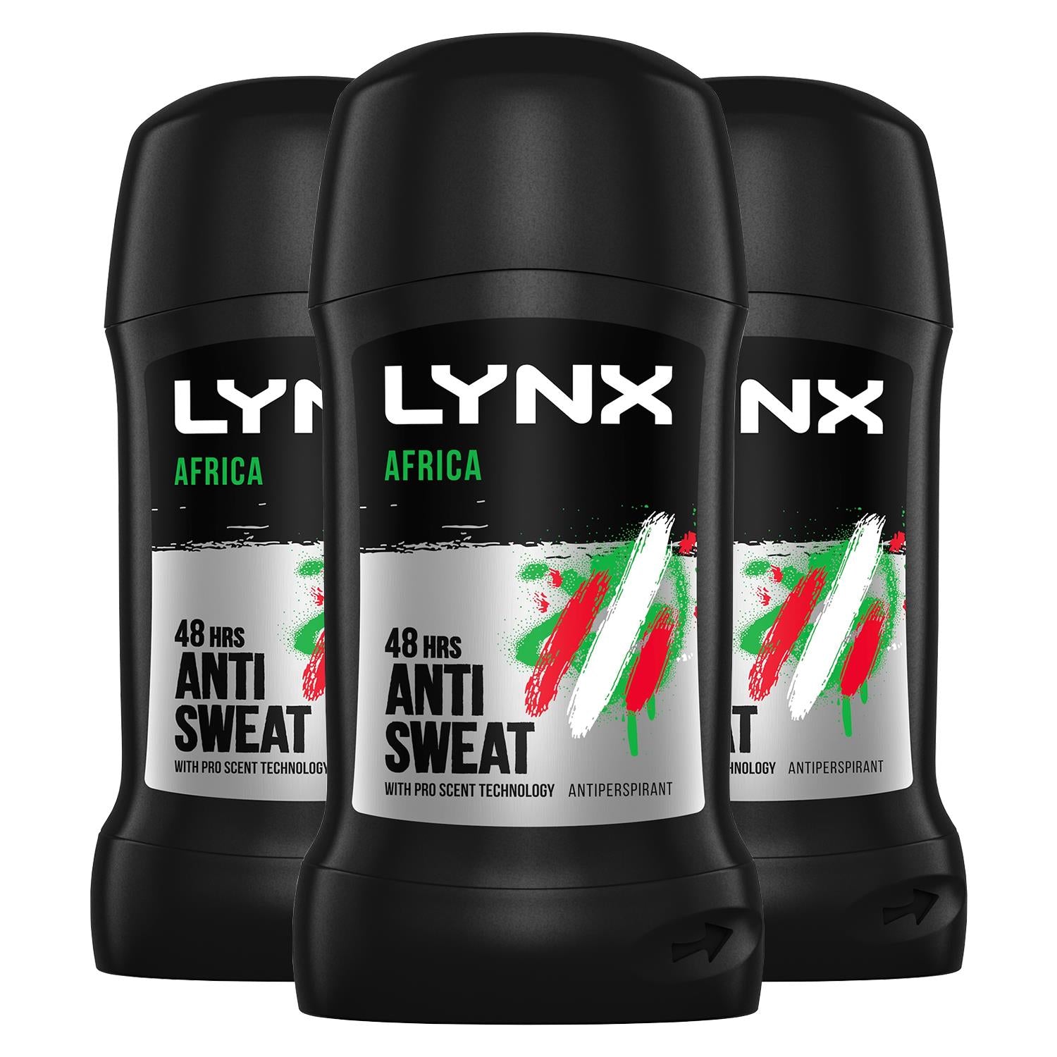 Africa Anti-perspirant Deodorant Stick, 3x 50ml
