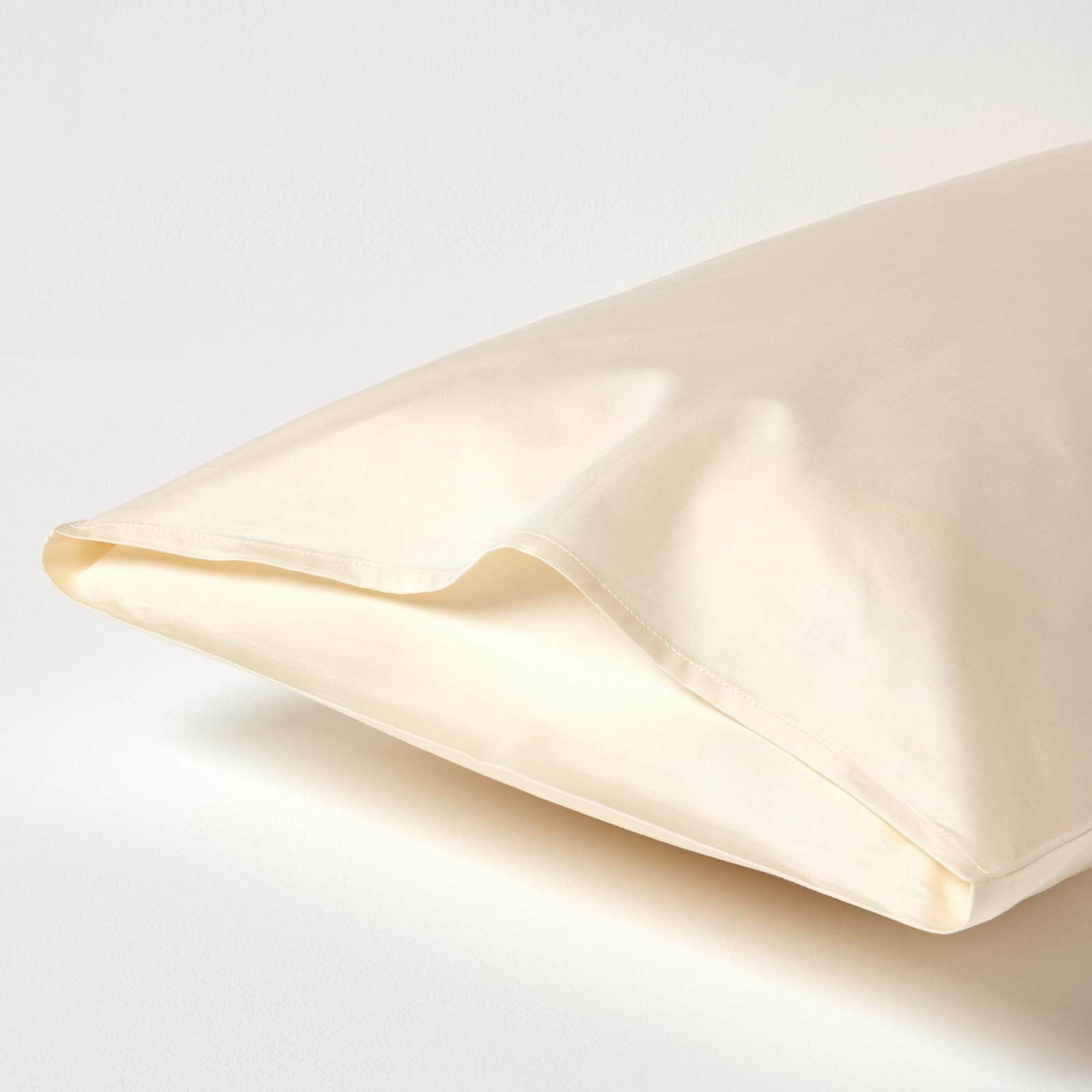 Organic Cotton Housewife Pillowcase 400 Tc | 48 x 74cm | Cream