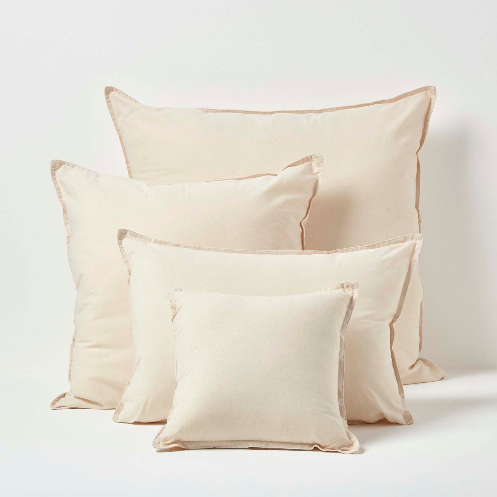 Organic Cotton Cushion Pad | 35cm x 30cm | Beige