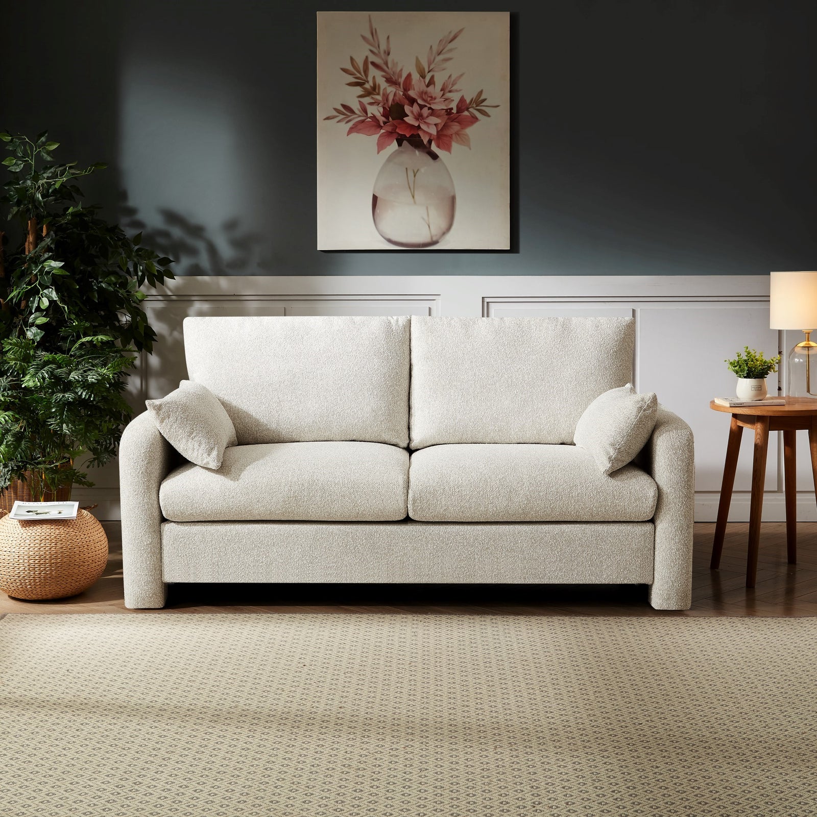 Shorewood 2 Seat Fabric Sofa | Beige