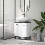 Bathroom Under Sink Cabinet With Adjustable Shelf High Gloss