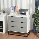 Modern Chest Of 4 Drawers Sideboard Dresser Bedroom