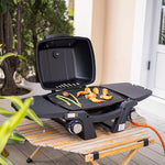 Portable Gas Grill Propane Grill With Side Tables