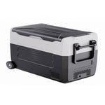 Large Capacity 40l/50l Dual-zone Car Fridge Freezer Compressor Powered, Ideal For Camping & Travel With 12/24v Dc Down To -20℃ | Large | Black & White