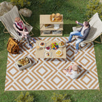 Reversible Rug W/ Carry Bag 182x274cm | Brown