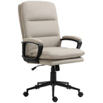 Faux Leather Office Chair Adjustable | Dove Gray