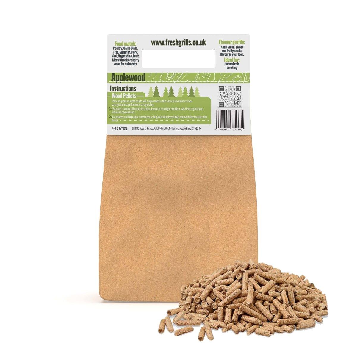 Wood Pellets Bbq Grill Wood Fired Pizza Oven Kamado Smokers Cherrywood | 9kg | Brown