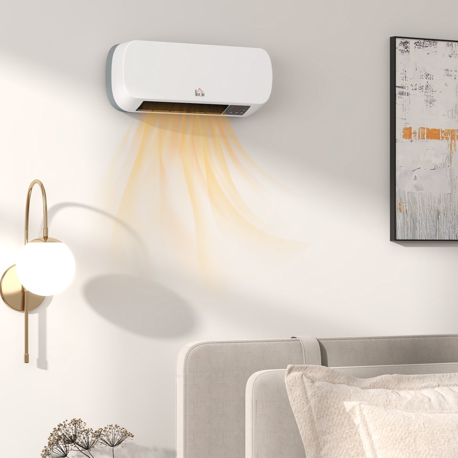 Wall Mounted Electric Heater With Timer Overheat Protection