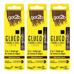 Gel Glued B&E 16ml (3 Pack) - Strong Hold & Flyaway Control | Dark Brown