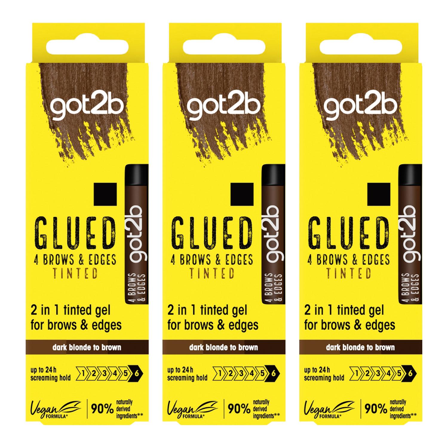 Gel Glued B&E 16ml (3 Pack) - Strong Hold & Flyaway Control | Dark Brown