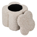 Breeins Chenille Upholstered Storage Ottoman Footstool