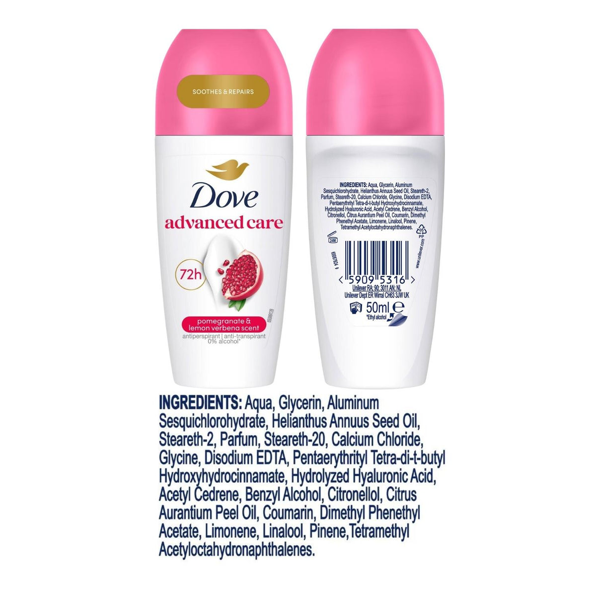 Roll On Go Fresh Pomegranate 72h Lasting Anti-perspirant 9x50ml