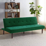 Contemporary Convertible Sofa Bed | Dark Green